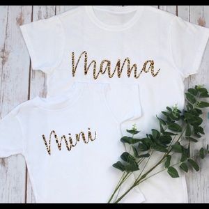 Mommy and min leopard print matching sets